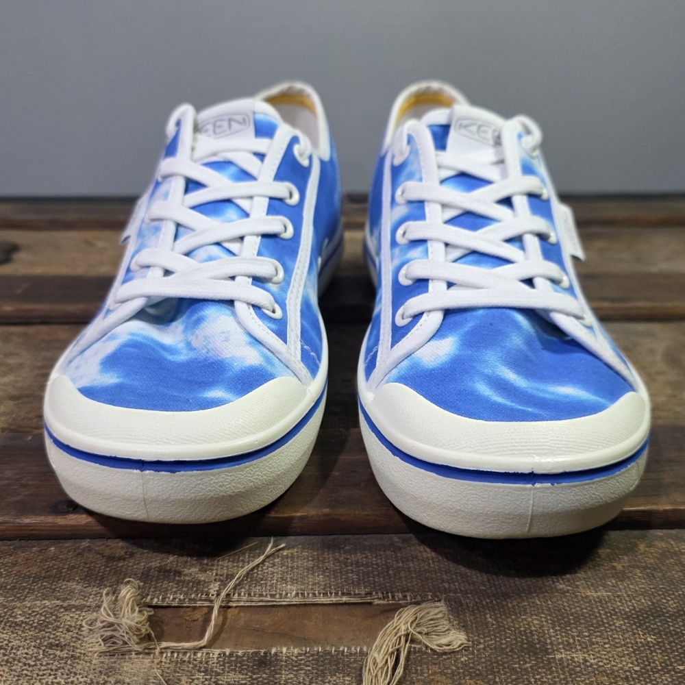 KEEN Elsa Lite Blue White Tie Dye Sneaker VSCO Beachy Summer Cottagecore. 8.5